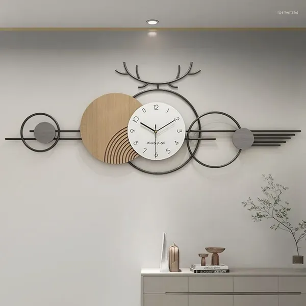 Horloges murales Horloge de luxe Atmosphère personnalisée Bureau Haut de gamme Salon Esthétique Relogio De Parede Décoration