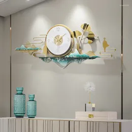 Wandklokken Luxe Creatieve Klok Woonkamer Hangend High-end Ornamenten Indoor Hal Horloges Woondecoratie