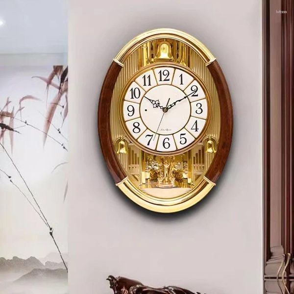 Horloges murales Horloge numérique de luxe silencieuse Vintage aiguille mode créative nordique Relojes de Pared articles de décoration de la maison