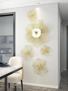 Horloges murales de luxe salon usage domestique simple atmosphère moderne décoration restaurant horloge créative