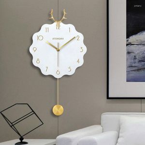 Wandklokken Luxe Moderne Woonkamer Decoratieve Grote Klok Mode Huis Interieur Design Relojes Decoratie Artikelen
