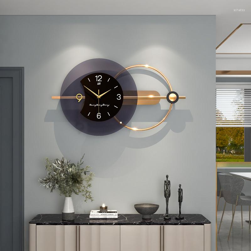 Zegary ścienne luksusowe nowoczesne minimalistyczne zegar salon dekoracja jadalni osobowość kreatywna moda