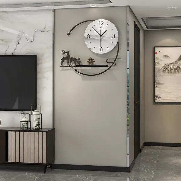 Horloges murales Corloge de luxe Large Mécanisme de vie mignon Office Reloj de Pared Luminoso Décoration