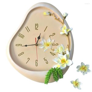 Wandklokken Magnolia huishouden woonkamer slaapkamer horloge decoratieve klok creatieve trend art huis decore 3D