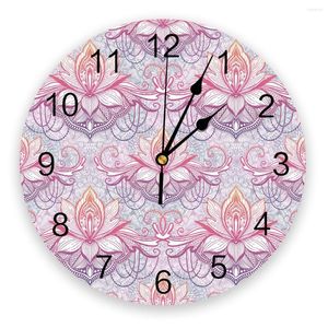 Wandklokken Mandala Patroon PVC Clock Living Room Decoratie Modern Design Home Decore Digital