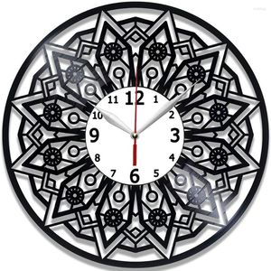 Wandklokken Mandala Record Clock 12 Inch - Cadeau voor meisje Idee Vrouw Handgemaakte Home Decor