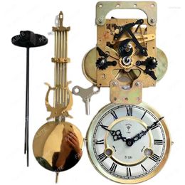 Relojes de pared Reloj mecánico Movimiento Piezas de reparación Mecanismo de péndulo con agujas Accesorios Maquinaria de Reloj