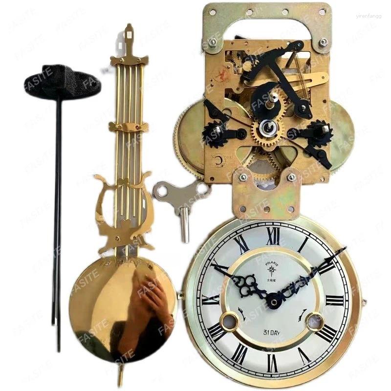 Wall Clocks Mechanical Clock Movement Repair Parts Pendulum Mechanism With Needles Accessories Maquinaria De Reloj