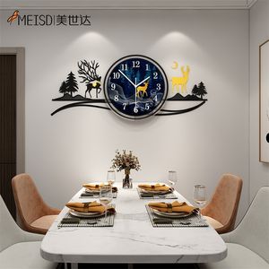 Horloges murales MEISD 3D Miroir Autocollant Cuisine Horloge Murale Moderne Quartz Silencieux Montre Grand Auto-Adhésif Horloge Décoration de La Maison 220909