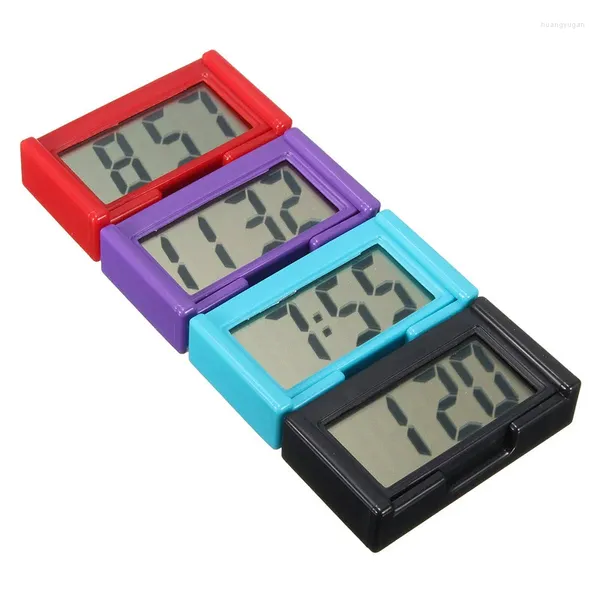 Relojes de pared Mini Coche Accesorios de reloj digital Reloj electrónico LCD automático Adecuado para decoración de interiores