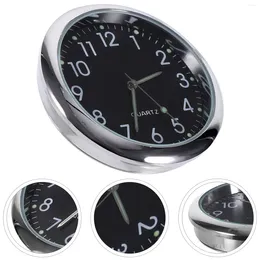 Wandklokken Mini Clock Car Pointer Meter Stick-on Cars Quartz Movement Voertuig Dashboard