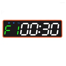 Horloges murales mini minuteur de gym horloge intervalle de LED magnétique longue batterie alimentée