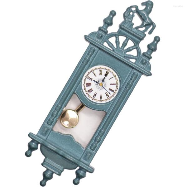 Horloges murales jouets miniatures horloge décorative modèle scène modèles bureau Mini maison