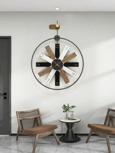 Horloges murales minimaliste salon horloge simple moderne maison mode créative lumière luxe montre décorative