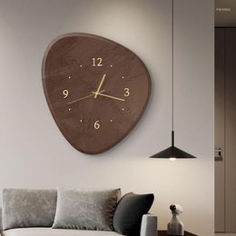 Relojes de pared Minimalismo Arte grande Dormitorio de lujo Sala de estar moderna Cocina Metal Orologio Da Parete Decor W