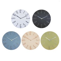 Horloges murales minimaliste suspendue silencieuse sans tic-tac facile à lire mouvement de balayage 12 "horloge pour café boutique pépinière El ornement