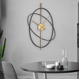 Wandklokken Minimalistische luxe klok Iron Art Silen Modern Home Decor Metal Decoracao Para Casa Interieur Design