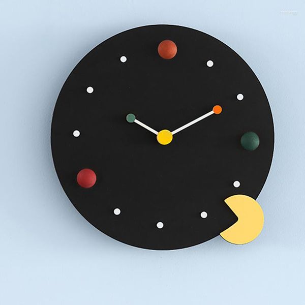Relojes de pared Reloj nórdico minimalista Arte de sala de estar Moda creativa Italia Ronda Niños Duvar Saati Decoración GXR45XP