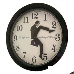 Corloges murales Ministère des idiots Walks Clock Monty Python Flying Circus Perfect Capture Classic Watch Funny Walking Silent Mute H1230 D DHZN0