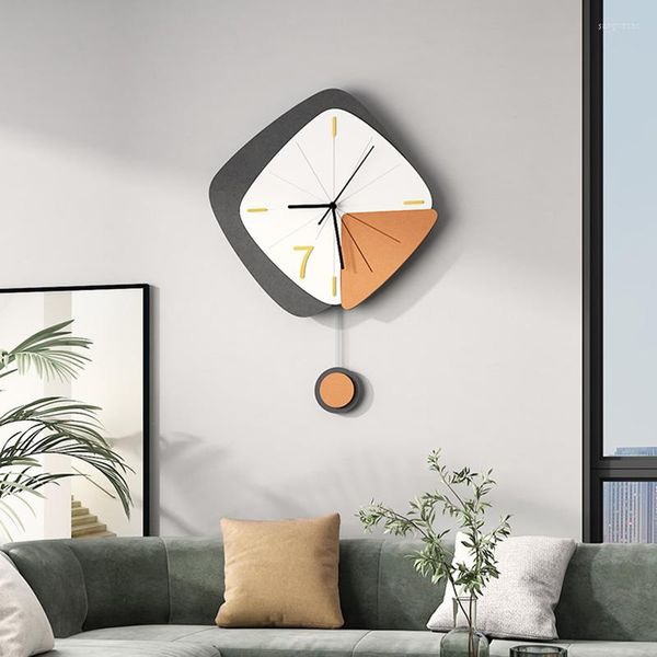 Relojes de pared Arte moderno Reloj de moda Silencioso Lujo Creatividad Decoración de la habitación Accesorios Reloj De Pared Decoración del hogar Regalo