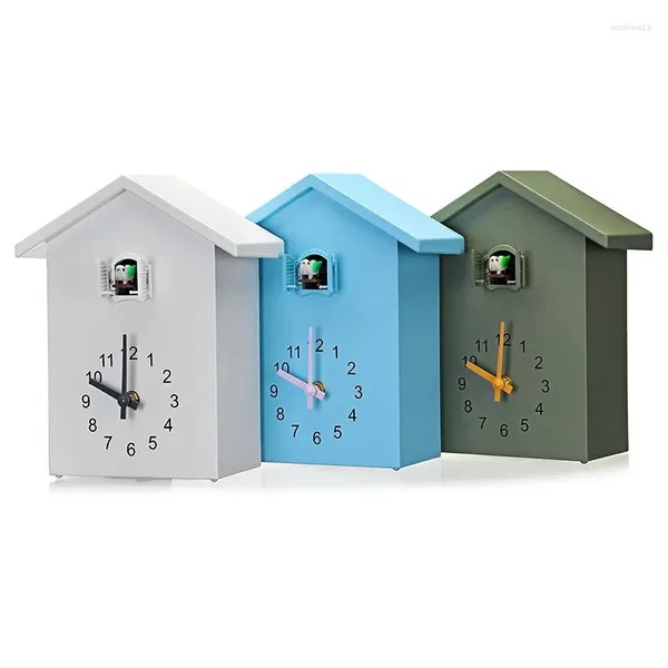 Horloges murales moderne oiseau coucou Quartz horloge maison salon Horologe minuterie bureau décoration cadeaux suspendus montre au détail