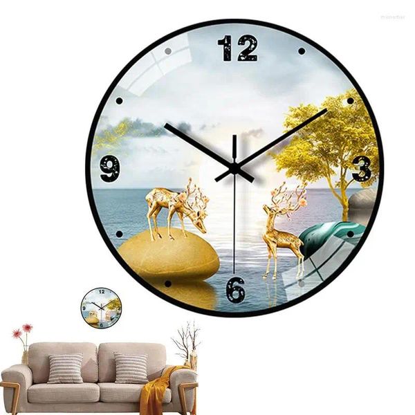 Horloges murales Horloge moderne 8 pouces Simple Silencieux Décoratif Rond Pour Salon Petite Chambre Étude