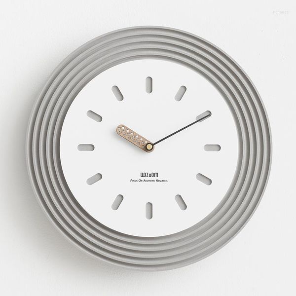 Horloges murales Design moderne Horloge Home Muet Décor Punch Gratuit Simplicité créative Salon Jardin
