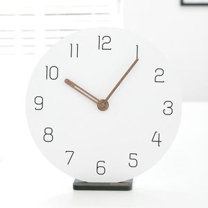 Horloges murales Design moderne horloge nordique numérique nord européen Simple créatif salon décoratif silencieux Table montre C5T105
