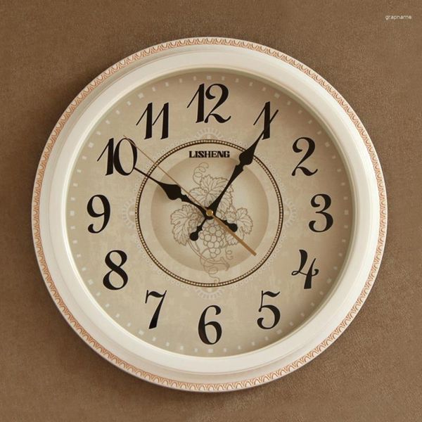 Horloges murales Design moderne horloge élégante salon européen chambre cuisine silencieuse ronde Orologio Da Parete décor à la maison