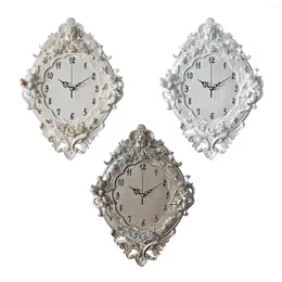 Horloges murales Chiffres d'ange d'horloge de résine de style européen moderne pour la pendaison de crémaillère