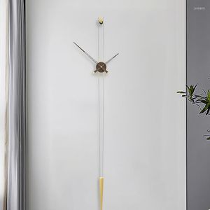 Wandklokken Moderne Luxe Klok Metaal Stille Grote Horloge Goud Nordic Home Decor Woonkamer Decoratie GPF50YH