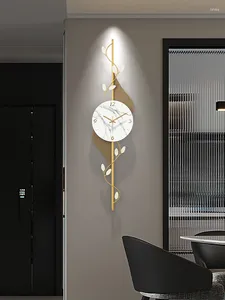 Horloges murales Corloge de luxe moderne Montres silencieuses de salon