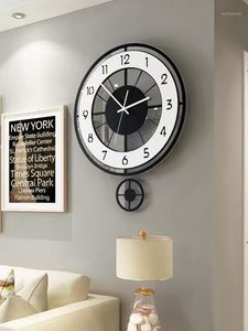 Horloges murales moderne minimaliste acrylique balançoire horloge muette salon cuisine décoration de la maison quartz WJ1126301