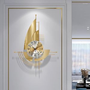Horloges murales moderne minimaliste horloge salon maison mode montre Art Restaurant lumière luxe décoratif