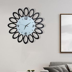 Horloges murales Horloge minimaliste moderne ronde design unique 22 pouces non tic-tac mode silencieuse créative pour la cuisine décor de bureau à domicile