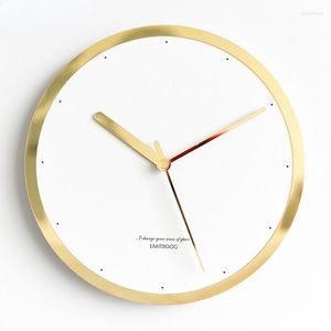 Horloges murales modernes Minimaliste Créative horloge nordique American Bedroom Living Room Decoration Personnalité