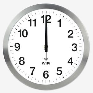 Wandklokken Moderne minimalistische woonkamer kwarts Home Clock 20 inch Smart WiFi Automatische tijd Synchronisatienetwerk Mute331r