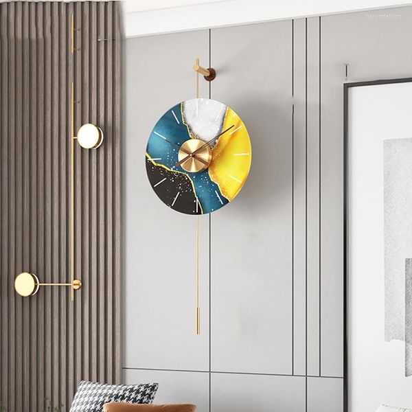 Horloges murales Chambre horloge élégante moderne Unique Luxury Creative Watch Industrial Art Big Size Reloj Pared Home Decorating