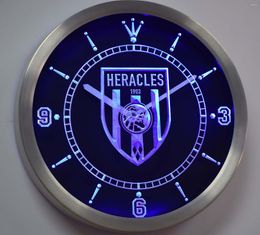 Horloges murales Nc1012 SC Heracles Almelo 1903 Eredivisie Neon Light Signs Horloge LED