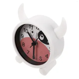 Horloges murales Décor de nuit décor vache d'alarme de vache numérique petit bureau Wake Up Bedside Bedroom Table étudiant