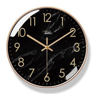 Horloges murales nordique noir horloge Design moderne créatif grande montre silencieuse chambre cuisine PVC salon décoration cadeau mur