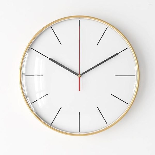 Horloges murales Horloge nordique Design moderne Salon Chambre Idées 3D Silencieux Mode Décor Maison Jardin
