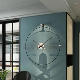 Horloges murales Nordic Creative Horloge De Luxe Simple Quartz Salon Grand Moderne Silencieux Reloj De Pared Décor À La Maison