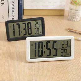 Horloges murales Réveil numérique nordique horloge de Table Simple batterie LED horloge électronique décorations de bureau pour bureau à domicile Wall Clock