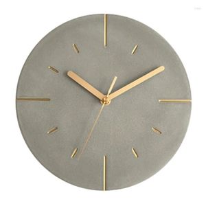 Wandklokken Scandinavische industriële stijl Cementklok Modern design Stille huisdecoratie Horloge Woonkamer Cadeau 12 inch