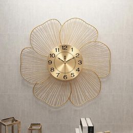 Horloges murales nordic grand horloge luxe moderne conception créative or grand salon unique salon el hall home ornements suspendus