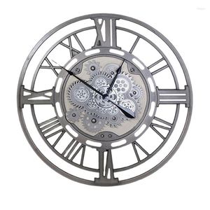 Horloges murales nordique grande horloge Vintage montre moderne silencieux métal décor à la maison créatif salon décoration Zegary cadeau