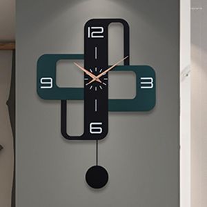 Wandklokken Noordse luxe batterijklok Quartz slaapkamer stille kleine metalen horloge keuken moderne kunst horloge woning decoreren items