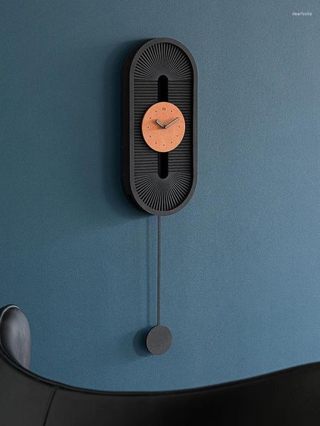 Horloges murales Horloge de luxe nordique Design moderne Pendule Montre silencieuse Creative Home Decor Salon Décoration Cadeau