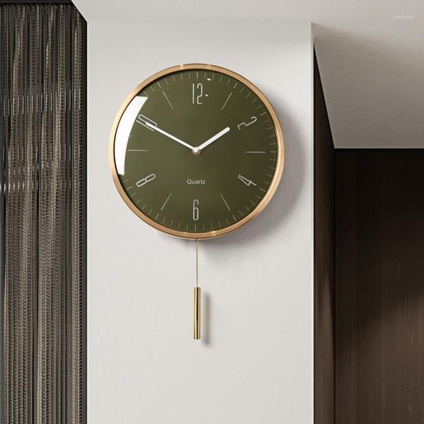 Horloges murales nordique luxe pendule décor à la maison créatif métal horloge moderne grande montre silencieuse salon décoration ZY50GZ